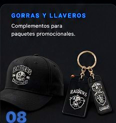 Gorras y llaveros