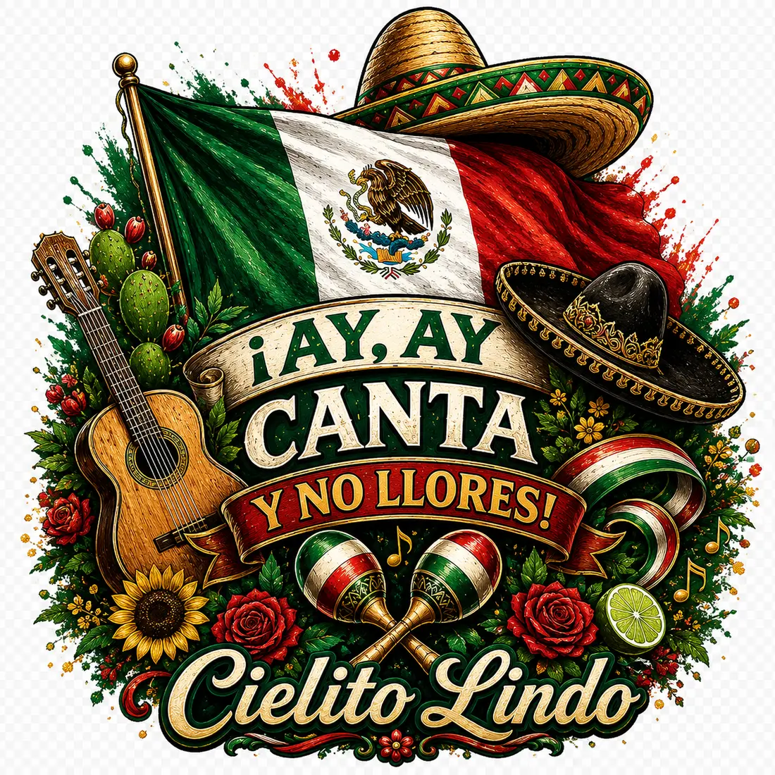 Arte Cielito Lindo para estampado