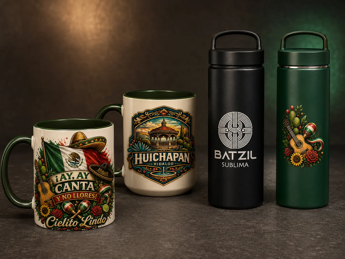 Tazas y cilindros sublimados Batzil