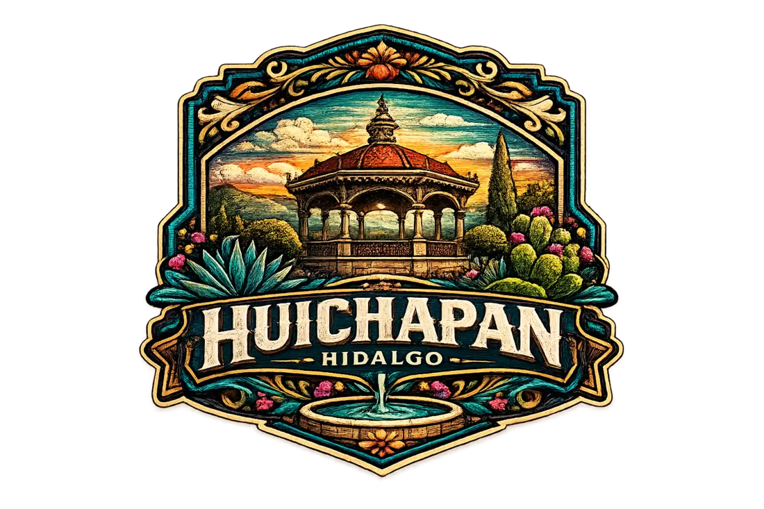 Emblema gráfico bordado de Huichapan