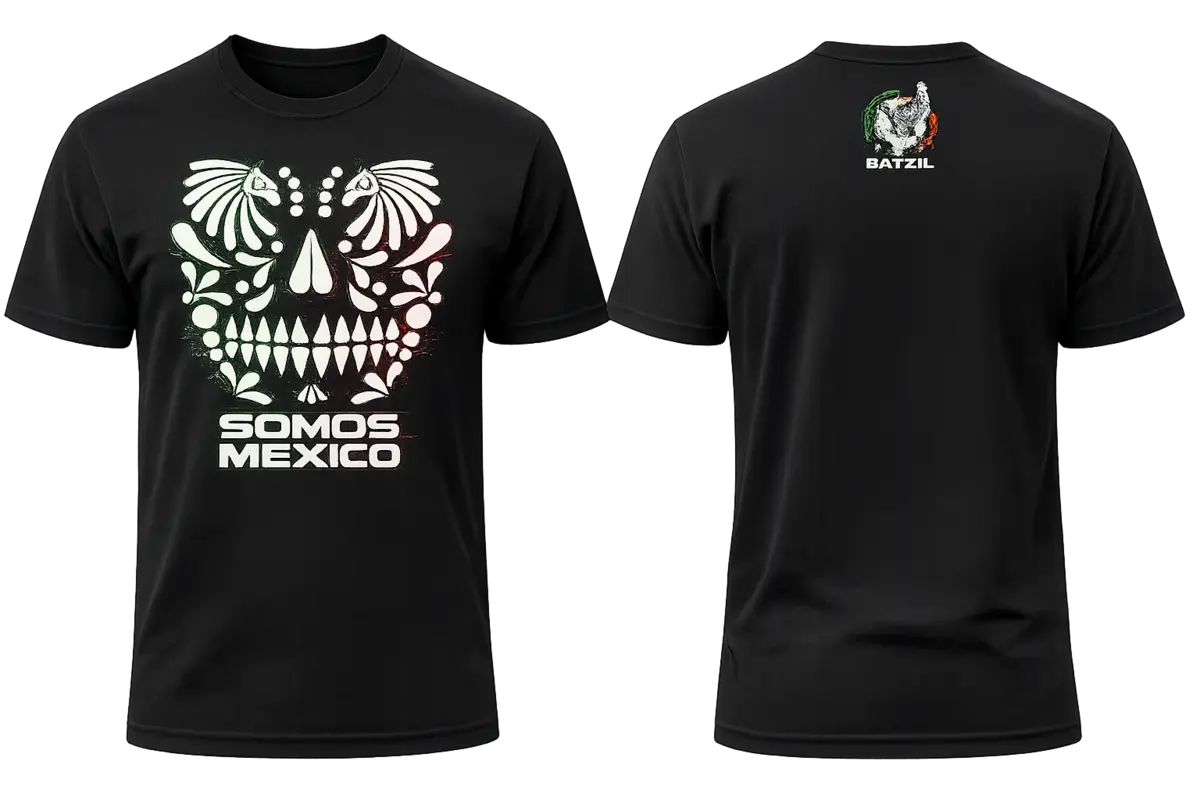 Playera negra Somos México