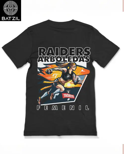 Playera personalizada Raiders Arboledas completa
